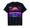 New Limited Beautiful Sunset Aesthetic Car, Cyberpunk Outrun Synthwave T-Shirt