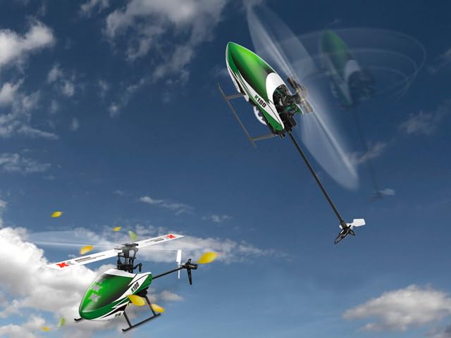 Hitec XK K100 RTF Sistem 3D6G Oficial Japonez Sub Standarde Tehnice Radio Micro Fără Înregistrare Kit K100RTF, Elicopter cu 6 Canale 2,4 GHz,