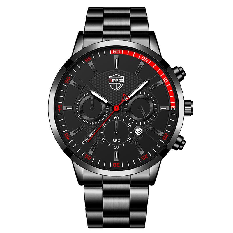 Stainless Steel Watch With Male Personality Luminous Calendar Automatic Quartz Watch
