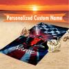 1pc F1 Racing Car (19) Beach Towel Ideal Birthday Gift For Family, Custom Name or Text Beach Towel