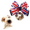 Pet British Flag Bell Collar Bow Cat Teddy Bichon Dog Hanging Sl Jewelry