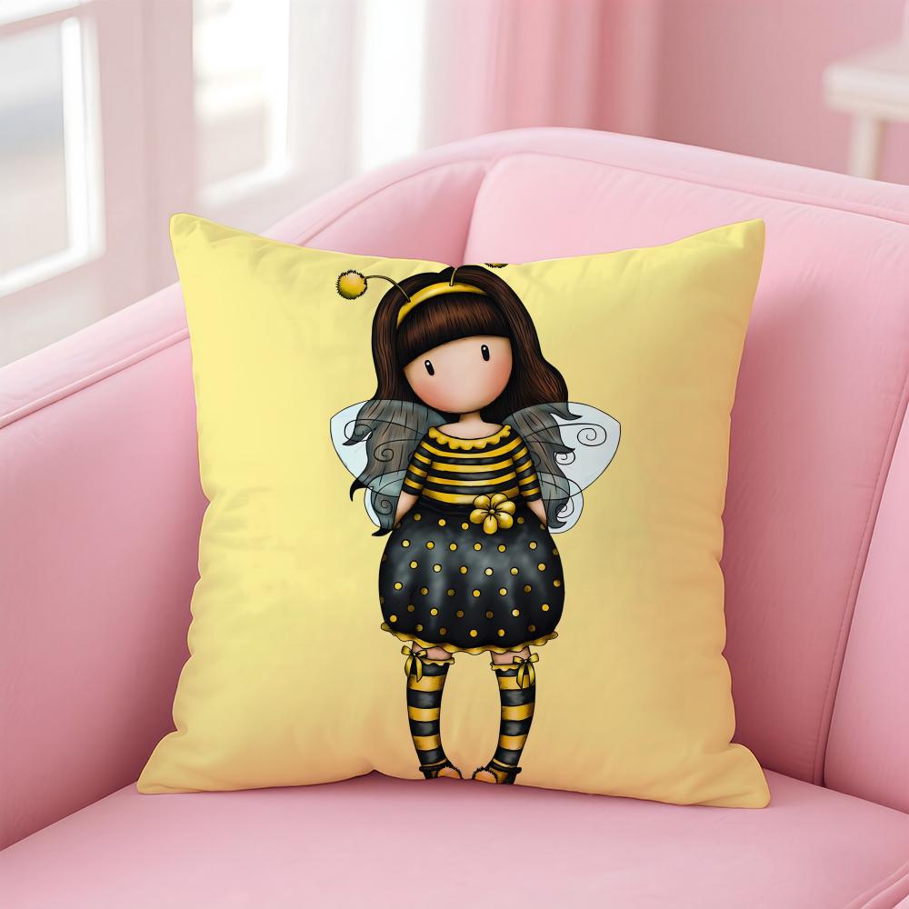 santoro Gorjuss Cushion Cover Linen Minimalist Cover Soft Decor for Sofa Home Room