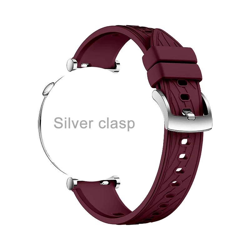 Cinturino in Silicone da 18 mm per Huawei Watch 5 42mm Cinturino di Ricambio Sportivo per Huawei Watch GT5 41mm GT5pro 42mm Braccialetto Cinturino