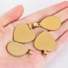 5Pcs 2Pcs Stainless Steel Heart Blank Pendant Trays Bezel Charms Bulk for Homemade Necklaces Jewelry Making DIY Crafts Resin Art