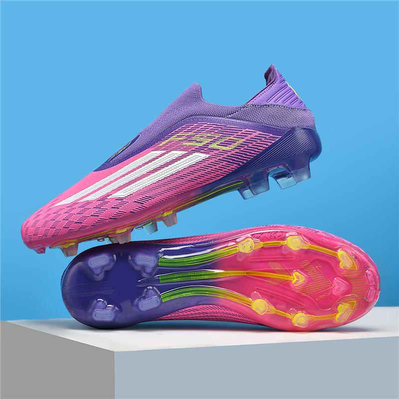 Fußballschuhe Jugend Low-Top Nahtlos Fly-Woven Fußballschuhe Schüler Stollen Herren und Damen Trainings-Sportschuhe