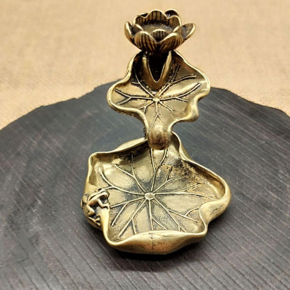 Reflux Artwork Lotus Tea Table Ornaments Incense Tray Incense Censer Holder Incense Frame Tea Pets