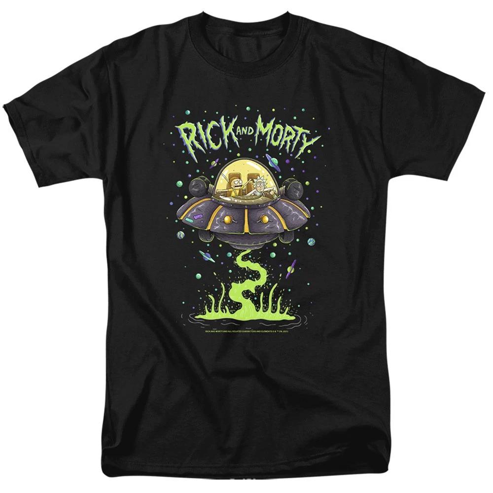 Rick And Morty - Drunk Rick Ship - Adult Men T-Shirt L