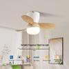 Walnut Chinese Style Ceiling Fan Light – Silent, Full Spectrum for Living Room and Bedroom