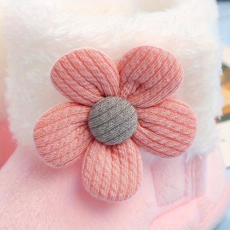 Entzückende Prinzessin Baby Weiche Sohle Lauflernschuhe Neugeborenes Kleinkind Fleecegefüttert Warme Babyschuhe
