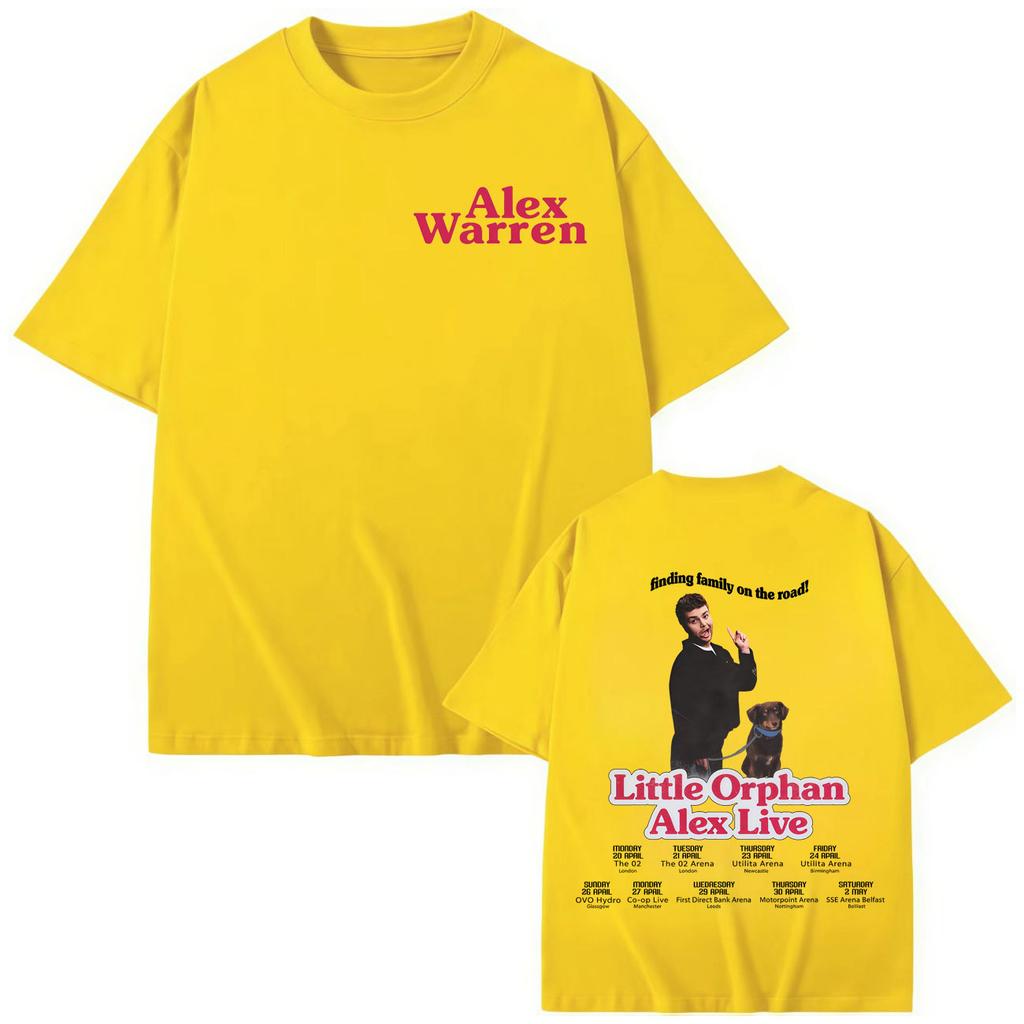 Singer Alex Warren Tour T-shirt Men's Women's High Quality Fashion Short Sleeve T-shirts Summer Cotton T Shirt