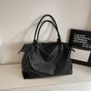 Vintage Tote Bag PU Large Capacity Shoulder Bag Women's Travel Bag