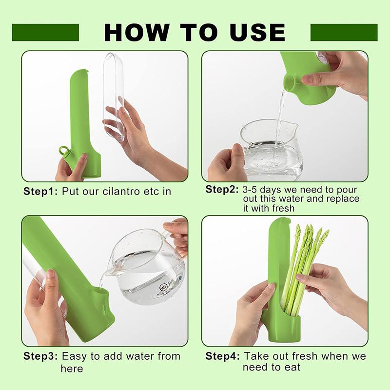 1/2/3Pcs Vegetable Preserving Bottle Herbal Preserving Herb Storage Bottle Home Kitchen Gadget Fresh for Storing Kitchen Supply