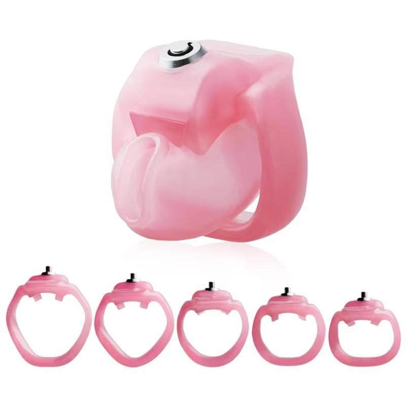 High-quality HT V5 Chastity Cage Male Click Lock Penis Ring Device/Belt Chastity Inescapable Extreme Sex Toys for Men Gay 18+