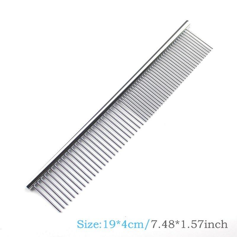 Stainless Steel Pet Comb Optional Professional Dog Cat Grooming Comb Puppy Hair Trimmer Brush Beauty Combs Styling Tools.