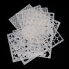 9 Stück DIY Schablonen für Bastelarbeiten Wiederverwendbare Texturschablonen Schichtschablonen zum Malen auf Holz Wand Scrapbooking Möbel Stoffe