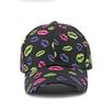 Hat Women's Lip Print Baseball Cap Outdoor Sun Protection
