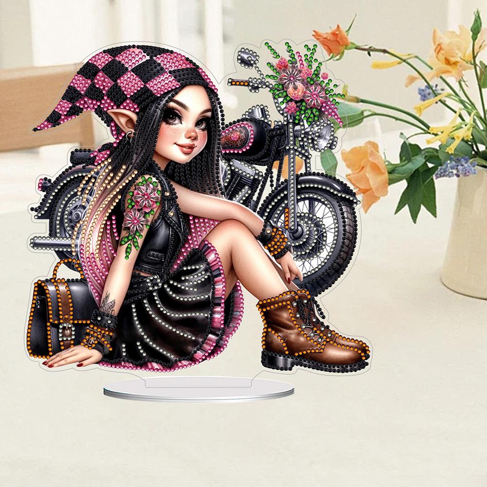 2D Flat Print DIY Diamond Painting Tabletop Ornaments Kit Table Top Diamond Painting Ornament Kits Bedroom Table Decoration