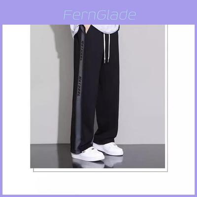 Streetwear Mens Casual Pants With Polyester Blend And Drawstring Closure For Summer Youth Fashion