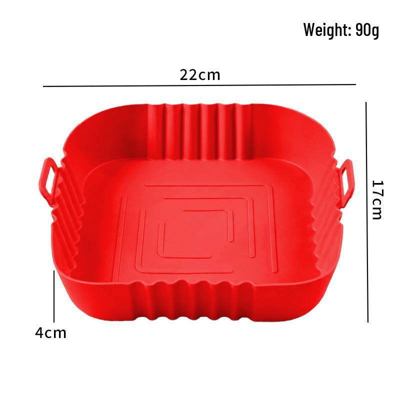 Silicone Baking Pan - High Heat Resistant, Easy to Clean, Round Mold for Air Fryers