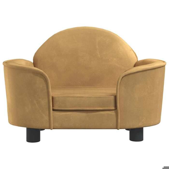 VidaXL Lit pour Chien, Canapé pour Animaux de Compagnie avec Cadre en Bois, Panier pour Chiots Maison Intérieur, Marron 171843