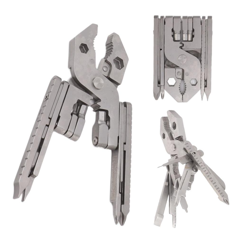 420 Edelstahl Multi-Tool Silber Outdoor-Werkzeug Robustes Multitool Zange Heimwerker