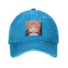 Casquette en Tissu Denim Anime Hina Chono Blue Box Casquettes de Baseball Décontractées Chapeau Réglable Chapeaux de Baseball d'Été Unisexe