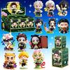 Demon Slayer Tanjiro Kamado Nezuko Anime Cartoon Figure Blind Box Creative Personalized Statue Model Ornament Surprise Gift