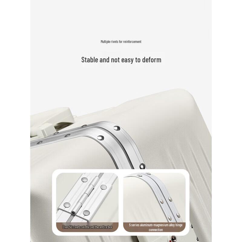 OIWAS Aluminum Frame Hardshell Travel Suitcase
