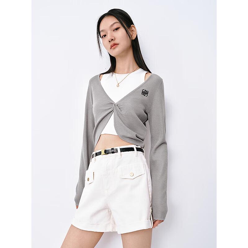 PEACEBIRD Women's Lightweight V-Neck Knit Cardigan