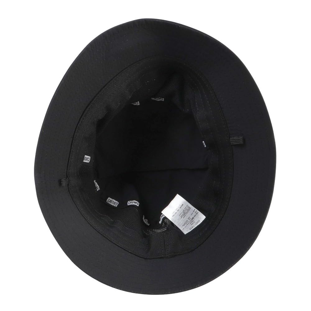 CHUMS Airtrail Stretch Hat Packable Water-Repellent Bucket Hat Black CH05-1430