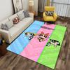 "Colorful Cartoon-Themed Carpet with Iconic Girl Trio Pattern" Suitable for Use As an Anti-slip for Living Room Bedroom Sofas