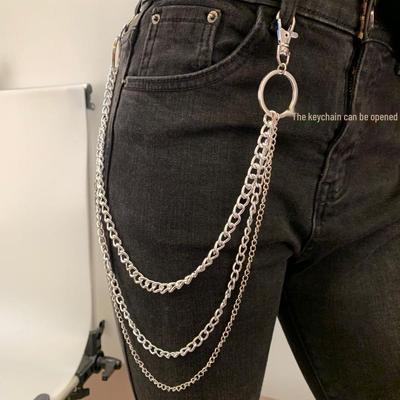 Personalized Metal Waist Chain: Punk, Hip Hop, Rock Pendant - European & American Nightclub Accessory
