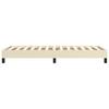Box Spring Bed Frame Cream 90 X 190 Cm Faux Leather