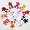 Sada skřipců do vlasů s frangipani: Květinové vlasové doplňky s imitací mramoru pro módní svátky