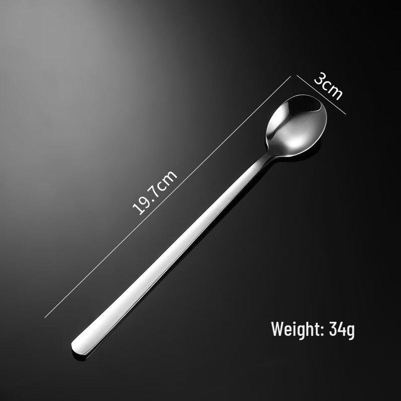 Qianxing Ruyi 304 Stainless Steel Ice Spoon Set (10 Pcs)