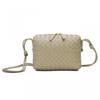 Handwoven Mini Square Crossbody Bag Women Soft PU Leather Shoulder With Zip Urban Chic Style