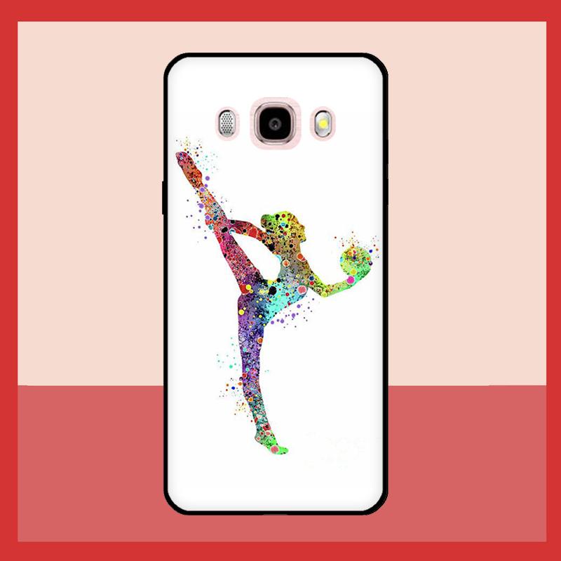 Gymnastics Watercolor Printing Case For Samsung Galaxy A3 A5 2017 J1 J3 J5 J7 2016 A6 A8 Plus A7 A9 J8 J4 J6 2018 Cover