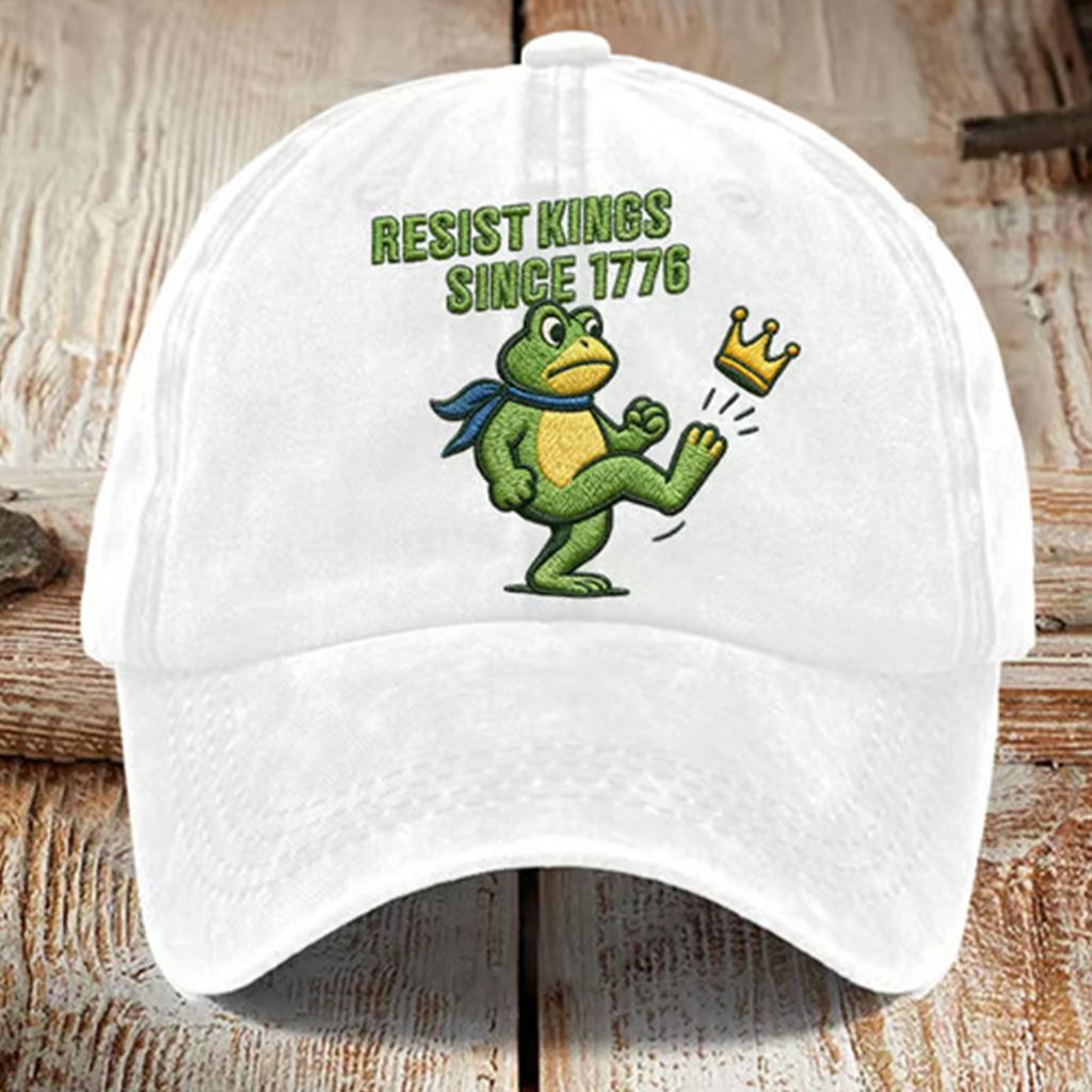 Washed Cotton Baseball Cap With Printed Distressed Soft Top Denim Hat For Men, European And American Retro Hat