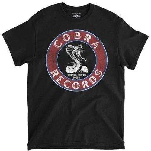Cobra Records - Snake - Heavy Cotton T-Shirt - 2XL Black [New ] Black, XXL XXXL