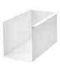 Yamazaki Tower Storage X X 4453 Under-Table Box, White, Approx. W19.5 D32.8 H18.3cm, Screw-Mounted,