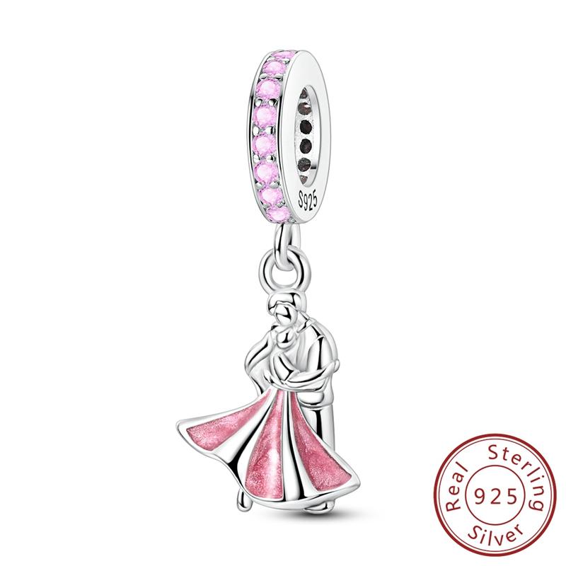 Original Copper Charms Beads Pendant Cat Dog Ballerina Girl Coconut Charms Fit Bracelet Necklace Fine Jewelry Gift