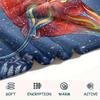 1PC Watercolor style Print FlAannel Blanket, High quality Comfortable for All Seasons, Home Decor, Warmth and Comfort