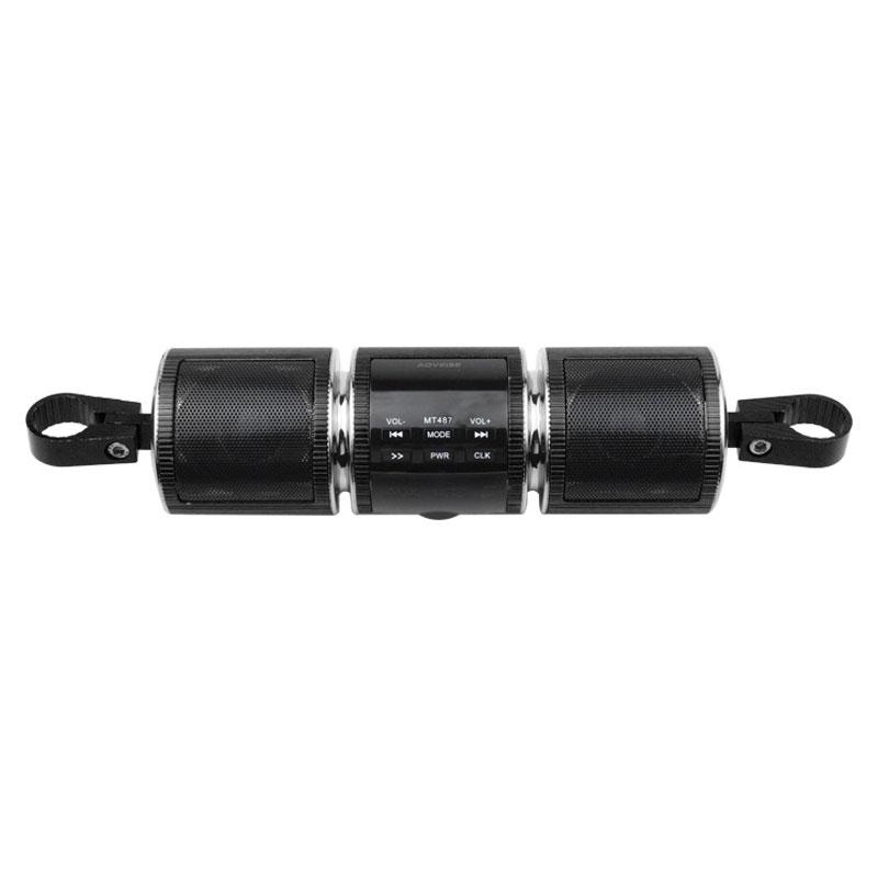 

Мотоцикл EDR Audio Bluetooth-сумісний динамік Кермо Вбудований сабвуфер Водонепроникний MP3-плеєр Для електричного велосипеда FM-радіо чорний