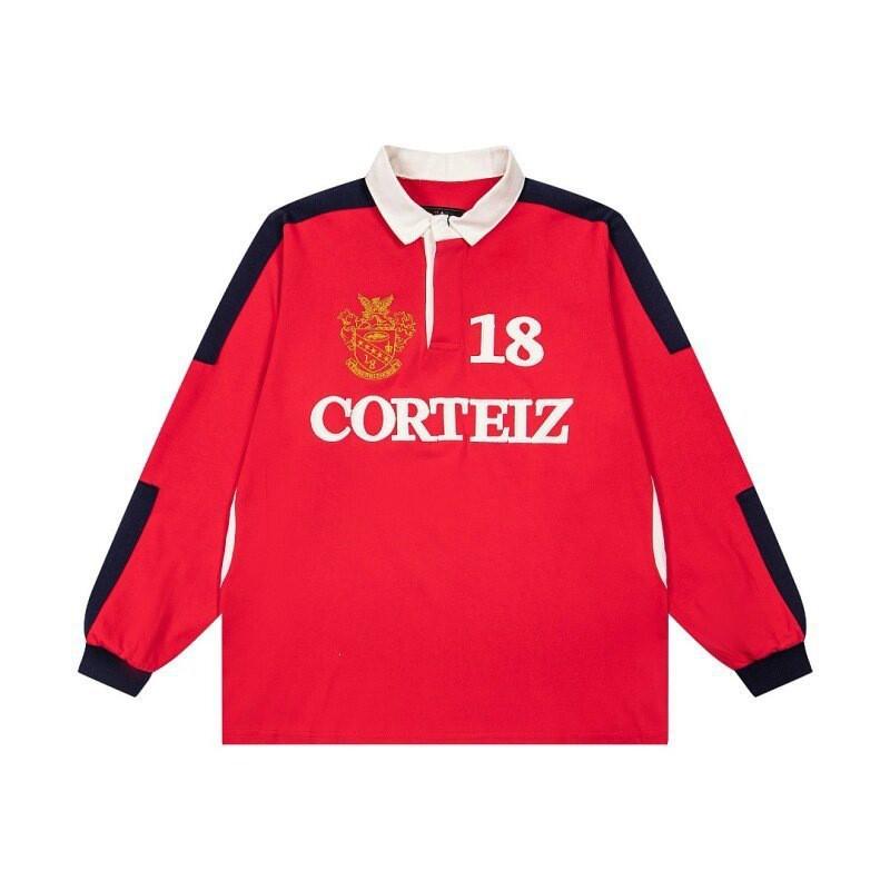 Corteiz Streetwear Embroidered Letter Polo Shirt