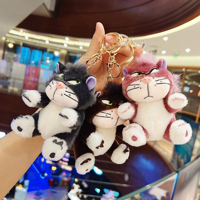 12cm 4 Couleurs Mignon Lucifer Peluche Porte-clés Poupée Kawaii Pendentif Sac Peluche Jouet Rempli Pendentif Sac à Dos Cadeau d'Anniversaire Pour Enfants