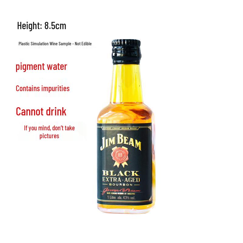 Godlike Dad Birthday Cake Decor: Mini Liquor Bottle Figurine and Plastic Drink Companion Accessories