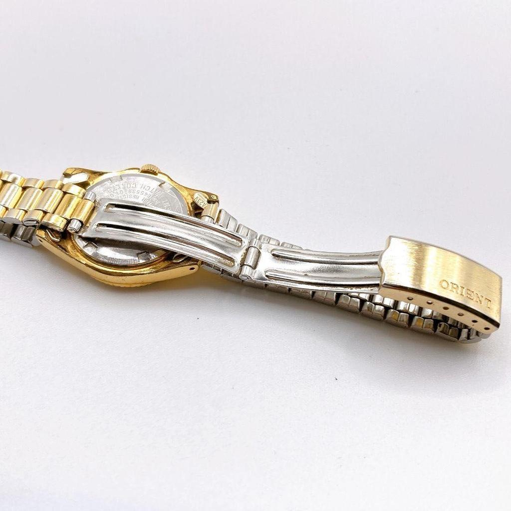 Used 406 ORIENT SWIMMER100 Ladies Watch Quartz Operation Gold