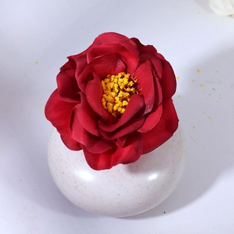 10 Pcs Artificial Flowers Decorative Flowers 3D Flower Heads False Flowers Small Flowers for DIY Crafts Scrapbooking