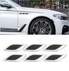 Car Styling 3DShark Gill Car Side Fake Vent Sticker Metal Chrome Fine Decoration