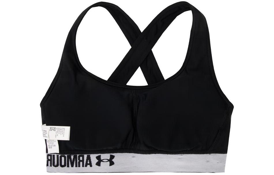 Under Armour Crossback Sports logo detail bra 1276503-001 S
